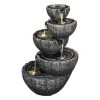 Creston Fountain - LED Lights - 32" - Stone Effect -STYLE SELECTIONS Online Shop 08265084 L