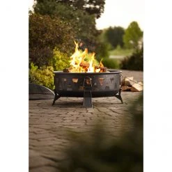Style Selections Fire Pit - Antique Steel - Wood Burning - 21 21/32-in H x 30-in W x 30-in D 8 Style Selections Fire Pit - Antique Steel - Wood Burning - 21 21/32-in H x 30-in W x 30-in D -STYLE SELECTIONS Online Shop 11875021c L