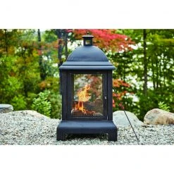 Style Selections Steel Outdoor Fireplace - 24 x 44-in - Black 9 Style Selections Steel Outdoor Fireplace - 24 x 44-in - Black -STYLE SELECTIONS Online Shop 11875023d L