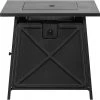 Bali Outdoor Fire Pit - Black - Steel - 50,000-BTU - 24 51/64-in H x 28-in W x 28-in D -STYLE SELECTIONS Online Shop 11875029 L