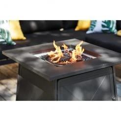 Bali Outdoor Fire Pit - Black - Steel - 50,000-BTU - 24 51/64-in H x 28-in W x 28-in D 9 Bali Outdoor Fire Pit - Black - Steel - 50,000-BTU - 24 51/64-in H x 28-in W x 28-in D -STYLE SELECTIONS Online Shop 11875029d L