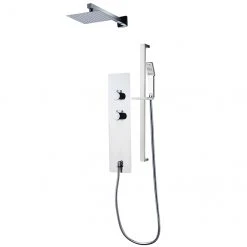 Style Selections Shower Panel - 5 7/8-in x 23 5/8-in - Chrome - Square Head