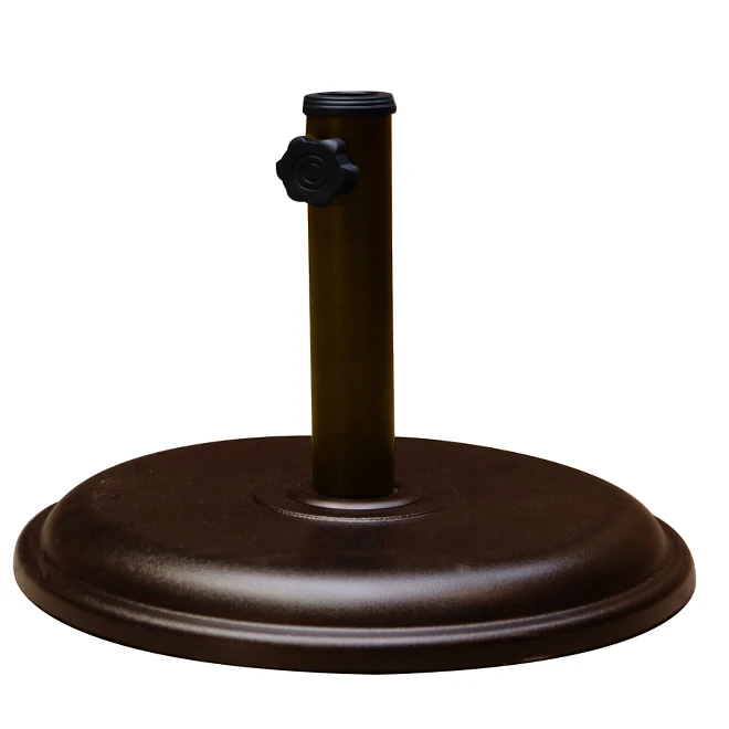 Style Selections Brown Steel Round Umbrella Base - 15.7-in x 13-in 3 Style Selections Brown Steel Round Umbrella Base - 15.7-in x 13-in