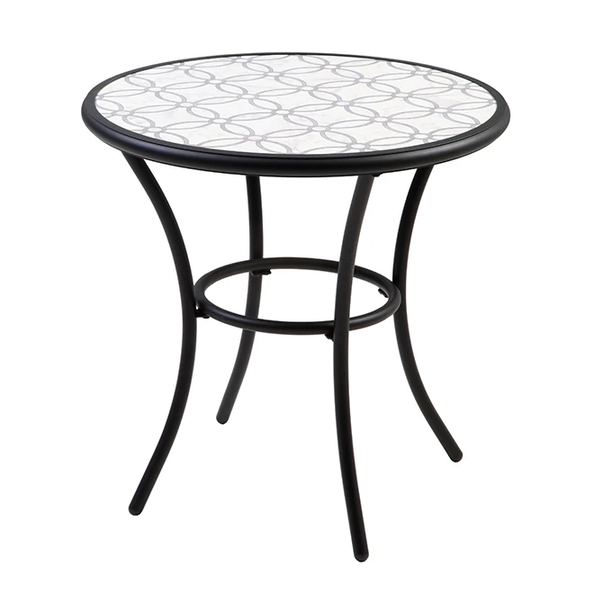 Style Selections Melrose 28-in Black Steel Round Bistro Table 3 Style Selections Melrose 28-in Black Steel Round Bistro Table