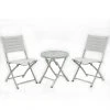 Style Selections 3-Piece Bistro Set with Foldable Chairs -STYLE SELECTIONS Online Shop 20235190 L