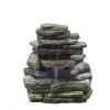 Style Selections Rock Wall Garden Fountain with LED Lighting - 29.13-in - Cement - Brown 2 Style Selections Rock Wall Garden Fountain with LED Lighting - 29.13-in - Cement - Brown -STYLE SELECTIONS Online Shop 30736643 L
