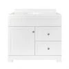 Style Selections Ellenbee Bathroom Vanity with Top - White - 1-Door/2-Drawer - 36-in 2 Style Selections Ellenbee Bathroom Vanity with Top - White - 1-Door/2-Drawer - 36-in -STYLE SELECTIONS Online Shop 31915079 L