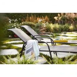 Style Selections Pelham Bay Woven Lounge Chair - 79-in x 35.5-in x 27-in - Steel and Brown Wicker -STYLE SELECTIONS Online Shop 32017987d L