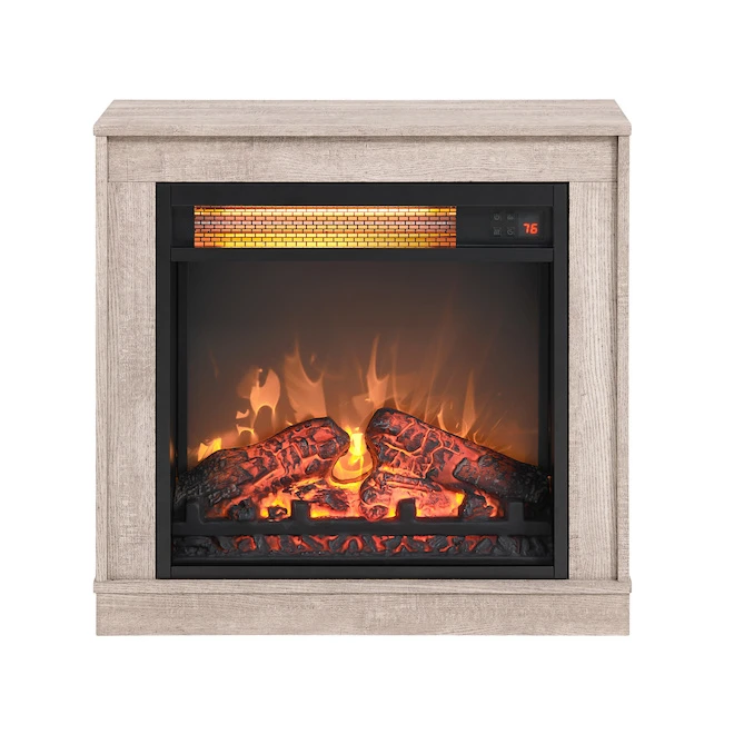 Style Selections Infrared Electric Fireplace with Barnwood Finish - 1500 W - 1000 sq. ft. - 23-in 3 Style Selections Infrared Electric Fireplace with Barnwood Finish - 1500 W - 1000 sq. ft. - 23-in