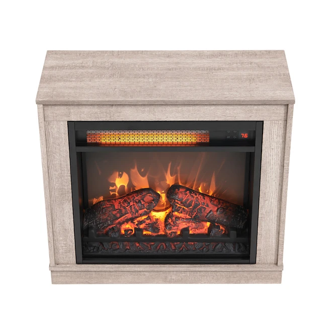 Style Selections Infrared Electric Fireplace with Barnwood Finish - 1500 W - 1000 sq. ft. - 23-in 5 Style Selections Infrared Electric Fireplace with Barnwood Finish - 1500 W - 1000 sq. ft. - 23-in - Image 3