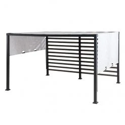 Vikki Pergola - 10' x 12' - Steel/Aluminum - Woodgrain