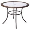Style Selections Spruce Hills 39 1/2-in Tempered Glass Round Patio Dining Table 2 Style Selections Spruce Hills 39 1/2-in Tempered Glass Round Patio Dining Table -STYLE SELECTIONS Online Shop 41355019 L