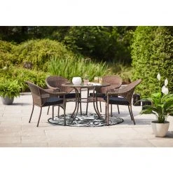 Style Selections Spruce Hills 39 1/2-in Tempered Glass Round Patio Dining Table -STYLE SELECTIONS Online Shop 41355019c L