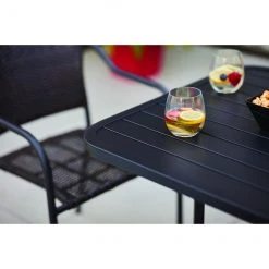 Style Selections Pelham Bay Black Steel Square Patio Bistro Table 8 Style Selections Pelham Bay Black Steel Square Patio Bistro Table -STYLE SELECTIONS Online Shop 41535432c L