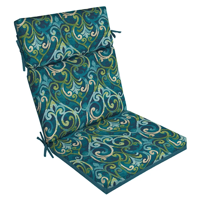 Style Selections High Back Patio Chair Cushion - 24-in x 21-in x 4.5-in - Polyester - Blue 3 Style Selections High Back Patio Chair Cushion - 24-in x 21-in x 4.5-in - Polyester - Blue