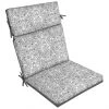 Style Selections 1-Piece Tybalt Damask Grey Patio Chair Cushion -STYLE SELECTIONS Online Shop 47235045 L