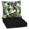 Style Selections 2-Piece Oliani Tropical Black Floral Deep Seat Patio Chair Cushion -STYLE SELECTIONS Online Shop 47235050 L