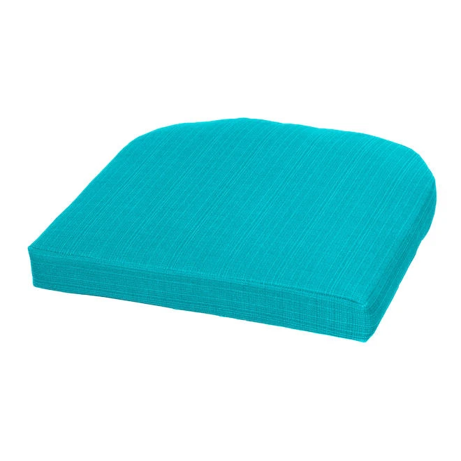 Style Selections 1-Piece Spruce Hills Teal Patio Seat Pad 3 Style Selections 1-Piece Spruce Hills Teal Patio Seat Pad