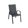 Style Selections Stackable Patio Chair - Powder-Coated Frame - Charcoal Grey -STYLE SELECTIONS Online Shop 48655022 L
