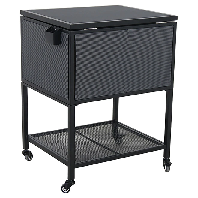 Style Selections Cooler on Wheels - Steel/Sling - 23'' x 35'' - Black 3 Style Selections Cooler on Wheels - Steel/Sling - 23'' x 35'' - Black