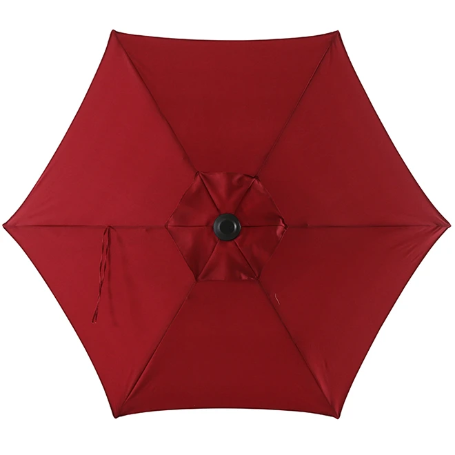 Style Selections 7.5-ft Red Steel Sun Umbrella 3 Style Selections 7.5-ft Red Steel Sun Umbrella
