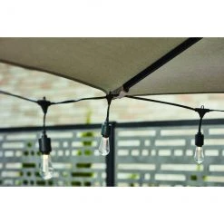Style Selections Offset Patio Umbrella - Aluminum and Olefin - Tiltable and Rotating - Greige -STYLE SELECTIONS Online Shop 48655104d L