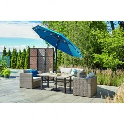 Style Selections Umbrella - 9-ft x 9-ft - Teal - Polyester 9 Style Selections Umbrella - 9-ft x 9-ft - Teal - Polyester -STYLE SELECTIONS Online Shop 48655112d L