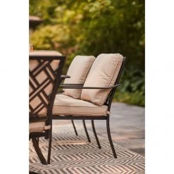 Style Slections Glenn Hill Patio Chair - Steel and Olefin - Tan - Set of 4 -STYLE SELECTIONS Online Shop 48655120c L