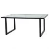 Style Selections Rectangular Exterior Glass 68-inch Dining Table