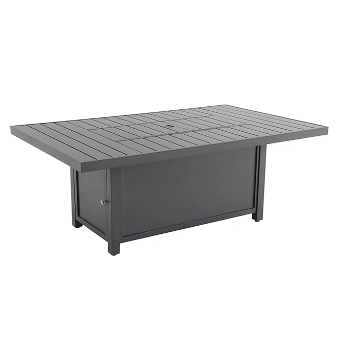 Style Selections 55,000 BTU 64-in Fire Table in Black Aluminum 3 Style Selections 55,000 BTU 64-in Fire Table in Black Aluminum