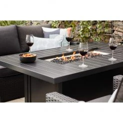 Style Selections 55,000 BTU 64-in Fire Table in Black Aluminum 8 Style Selections 55,000 BTU 64-in Fire Table in Black Aluminum -STYLE SELECTIONS Online Shop 49095004c L