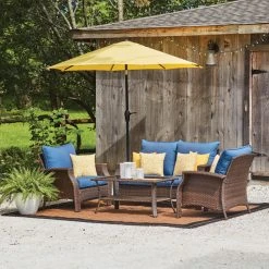 Style Selections Patio Cushion - 16-in x 16-in - Polyester - Yellow -STYLE SELECTIONS Online Shop 49235050c L