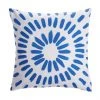 Style Selections Outdoor Throw Pillow - 18-in x 18-in - Polyester - Blue and White -STYLE SELECTIONS Online Shop 49235076 L