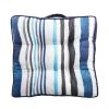 Style Selections Reversible Cushion for Chair or Ground - Striped Pattern - Blue -STYLE SELECTIONS Online Shop 49235087 L