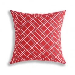 Style Selections Outdoor Red Cushion 16-in x 16-in