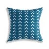 Style Selections Blue Polyester Cushion with White Patterns -STYLE SELECTIONS Online Shop 49235147 L