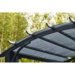 Curved Roof Pergola - 10-ft x 10-ft - Black -STYLE SELECTIONS Online Shop 72255184c L