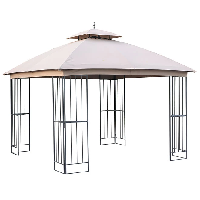 Style Selections 10-ft x 10-ft Gazebo Tan 3 Style Selections 10-ft x 10-ft Gazebo Tan