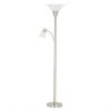Metal Torchiere Lamp - 71" - Brushed Steel 1 Metal Torchiere Lamp - 71" - Brushed Steel -STYLE SELECTIONS Online Shop 79565106 L