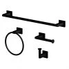 Bathroom Accessory - 4-Piece Set - Matte Black 1 Bathroom Accessory - 4-Piece Set - Matte Black -STYLE SELECTIONS Online Shop 80375144 L